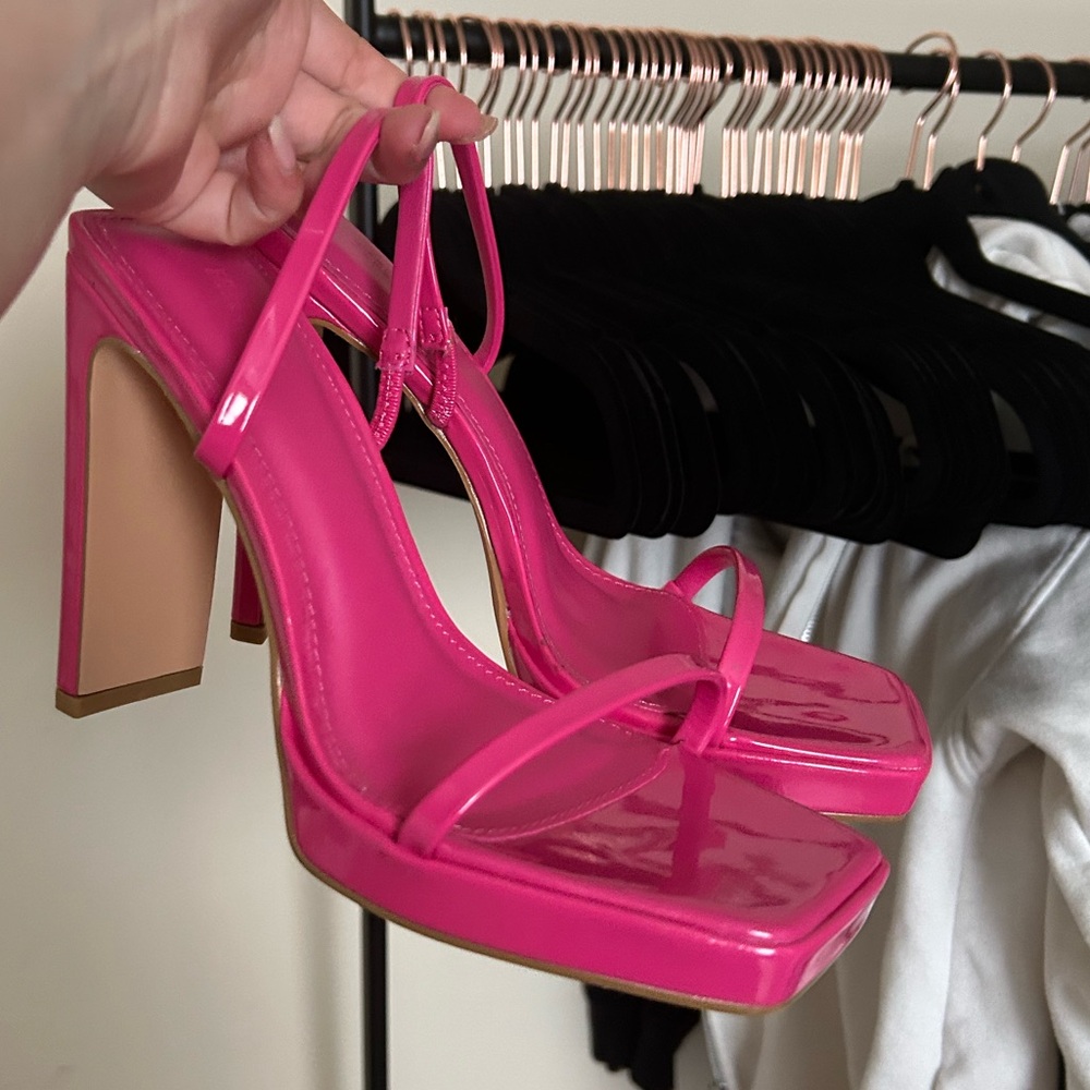 Pink heels, size 6.5 women’s